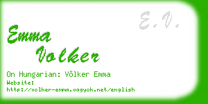 emma volker business card